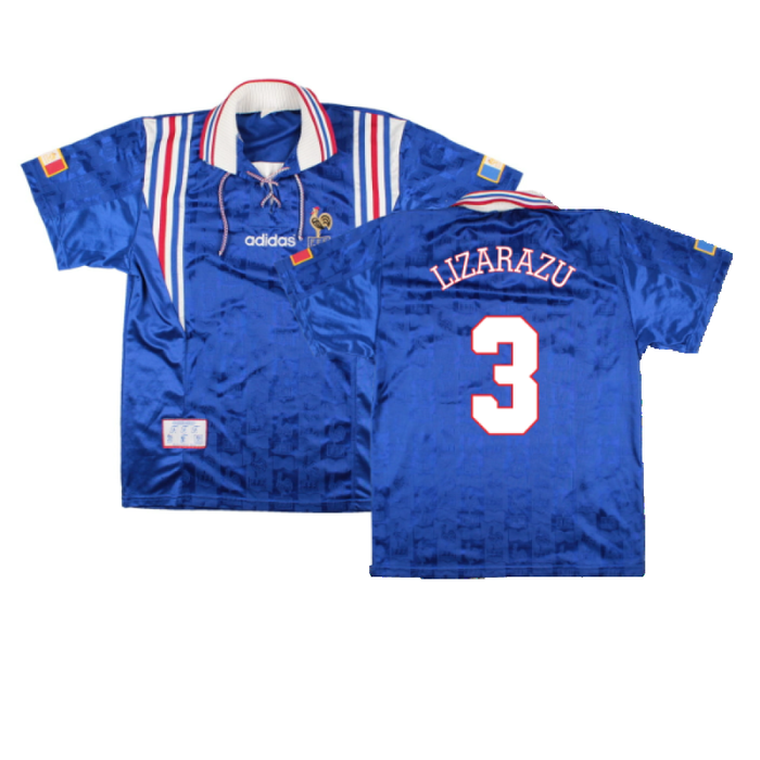 France 1996-98 Home Shirt (M) (Excellent) (LIZARAZU 3)