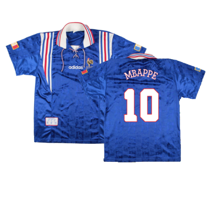 France 1996-98 Home Shirt (M) (Excellent) (MBAPPE 10)