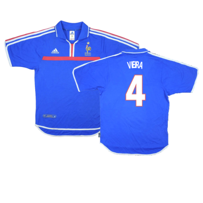 France 2000-02 Home Shirt (Very Good) (VIEIRA 4)