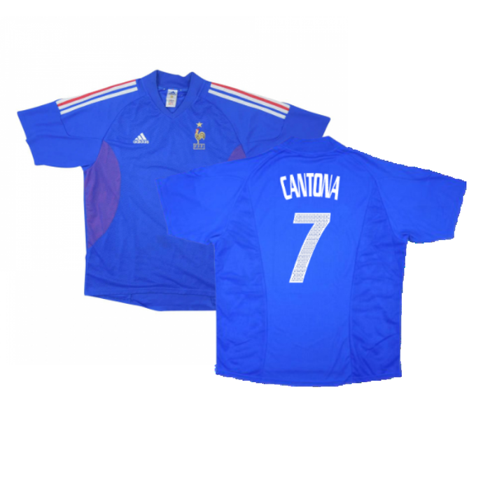 France 2002-04 Home Shirt (M) (Very Good) (CANTONA 7)