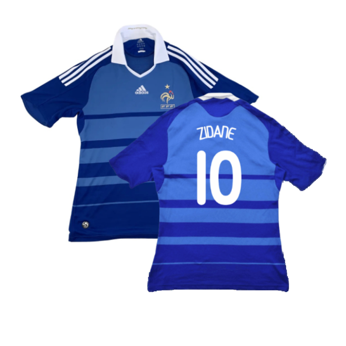 France 2008-09 Home Shirt (Very Good) (Zidane 10)