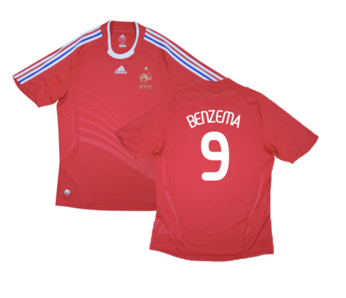 France 2008-2010 Away Shirt (M) (Excellent) (Benzema 9)