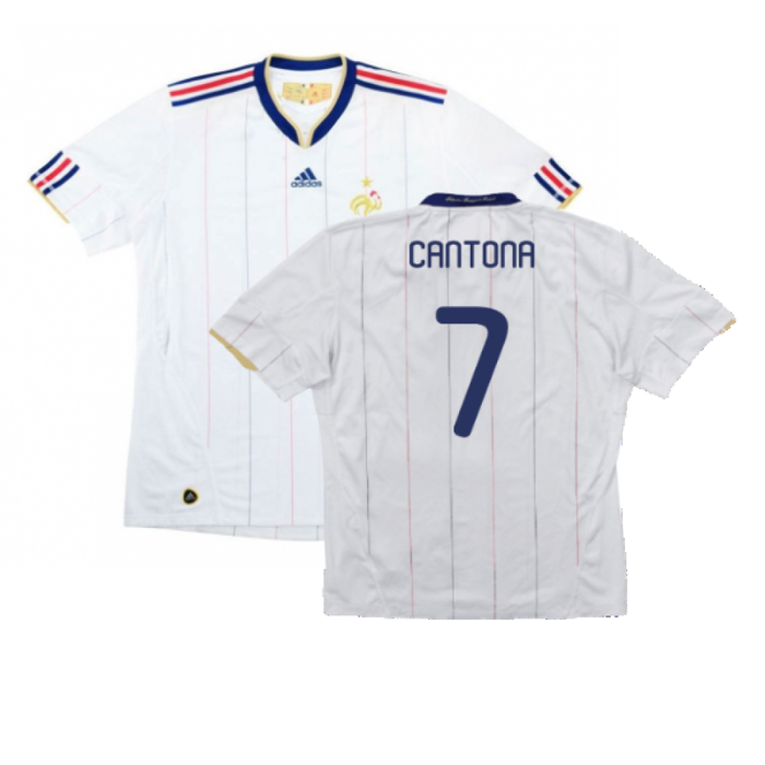 France 2010-11 Away Shirt (M) (Excellent) (CANTONA 7)