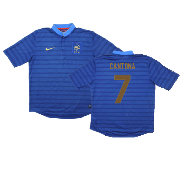 France 2012-13 Home Shirt (L) (Excellent) (CANTONA 7)