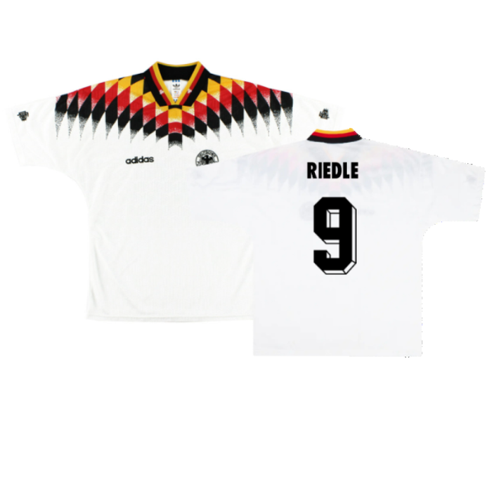 Germany 1994-96 Home Shirt (S) (Excellent) (RIEDLE 9)