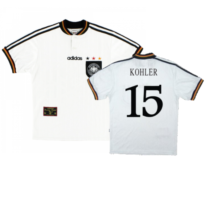 Germany 1996-98 Home Shirt (Excellent) (Kohler 15)