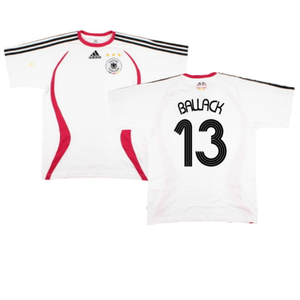 Germany 2006-07 Adidas Training Shirt (M) (Ballack 13) (Very Good)_0