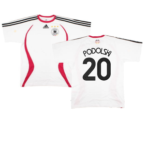 Germany 2006-07 Adidas Training Shirt (M) (Podolski 20) (Very Good)_0
