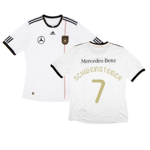 Germany 2010-11 Home Shirt with Mercedes Sponsor (L) (SCHWEINSTEIGER 7) (Very Good)_0