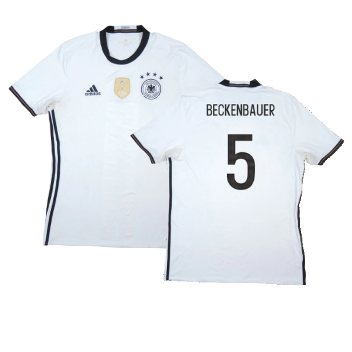 Germany 2016-17 Home Shirt (L) (Very Good) (Beckenbauer 5)