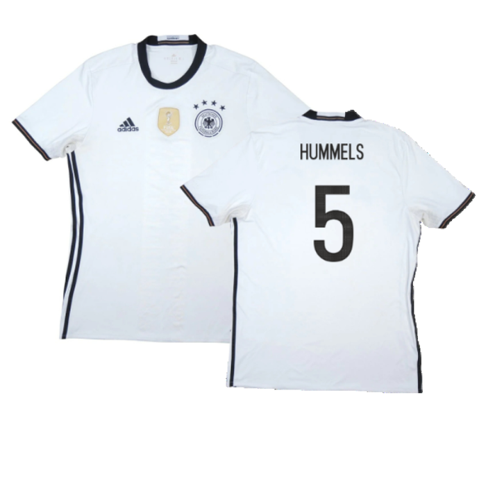 Germany 2016-17 Home Shirt (Excellent) (Hummels 5)