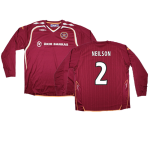 Hearts 2007-08 Long Sleeve Home Shirt (XXL) (Excellent) (Neilson 2)_0