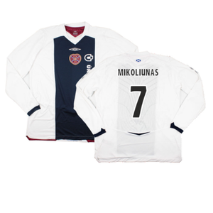 Hearts 2008-09 Long Sleeve Away Shirt (XXL) (Mikoliunas 7) (Mint)_0