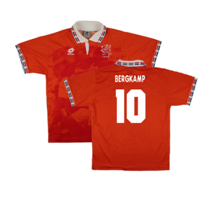 Holland 1996-97 Home Shirt (M) (Very Good) (BERGKAMP 10)_0