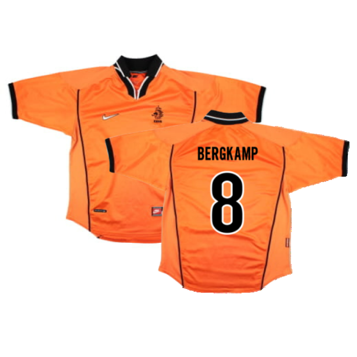 Holland 1998-1999 Home Shirt (M) (Good) (Bergkamp 8)