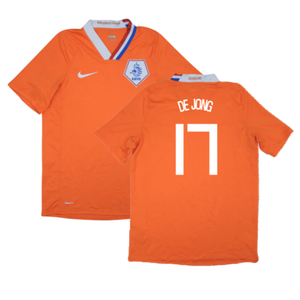 Holland 2008-10 Home Shirt (Very Good) (De Jong 17)_0