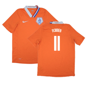 Holland 2008-10 Home Shirt (M) (Excellent) (Robben 11)_0