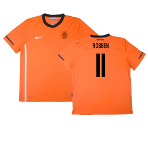 Holland 2010-11 Home Shirt (M) (Mint) (Robben 11)_0