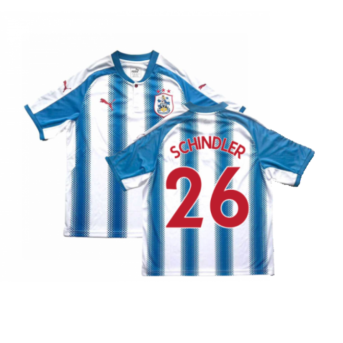 Huddersfield 2017-18 Home Shirt (Excellent) (Schindler 26)