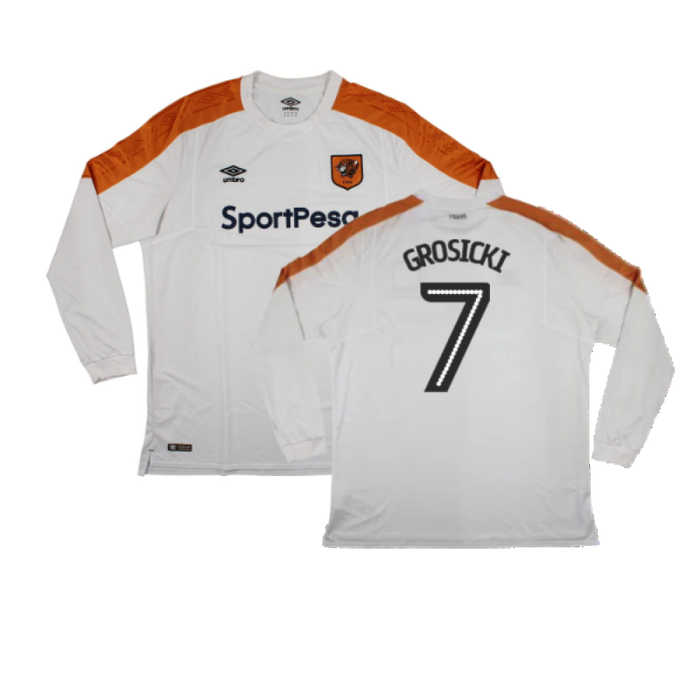 Hull City 2017-18 Long Sleeve Away Shirt (XXL) (Excellent) (Grosicki 7)