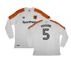 Hull City 2017-18 Long Sleeve Away Shirt (XXL) (Excellent) (Maguire 5)_0