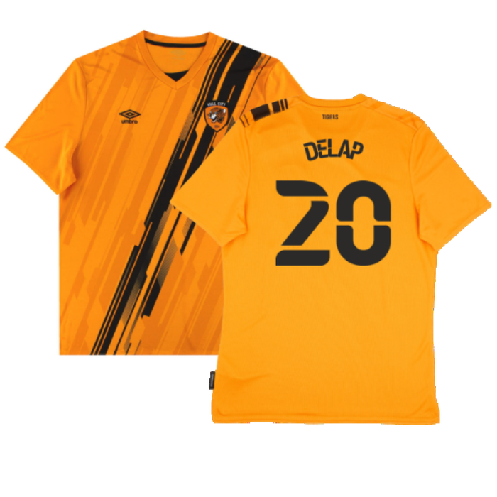 Hull City 2021-22 Home Shirt (Sponsorless) (L) (Excellent) (Delap 20)