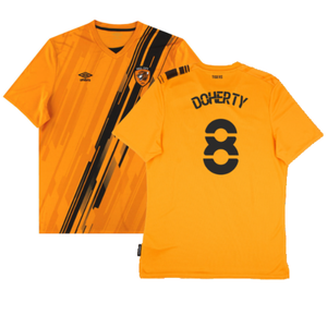 Hull City 2021-22 Home Shirt (Sponsorless) (L) (Excellent) (Doherty 8)_0