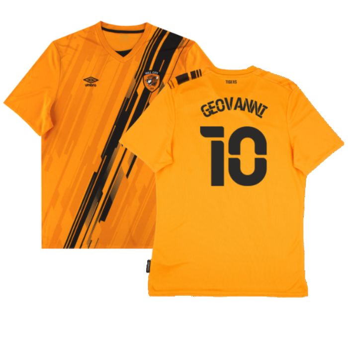 Hull City 2021-22 Home Shirt (Sponsorless) (3XL) (Excellent) (Geovanni 10)