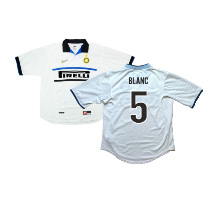 Inter Milan 1998-99 Away Shirt (XL) (Blanc 5) (Excellent)