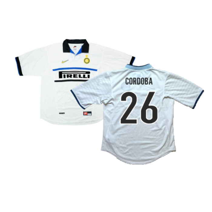 Inter Milan 1998-99 Away Shirt (XL) (Cordoba 26) (Excellent)