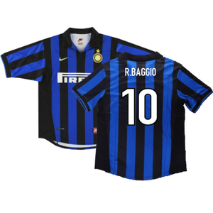 Inter Milan 1998-1999 Home Shirt (M) (Very Good) (R.Baggio 10)_0