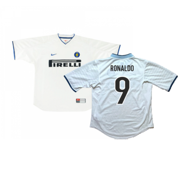 Inter Milan 1999-00 Away Shirt (L) (Excellent) (Ronaldo 9)