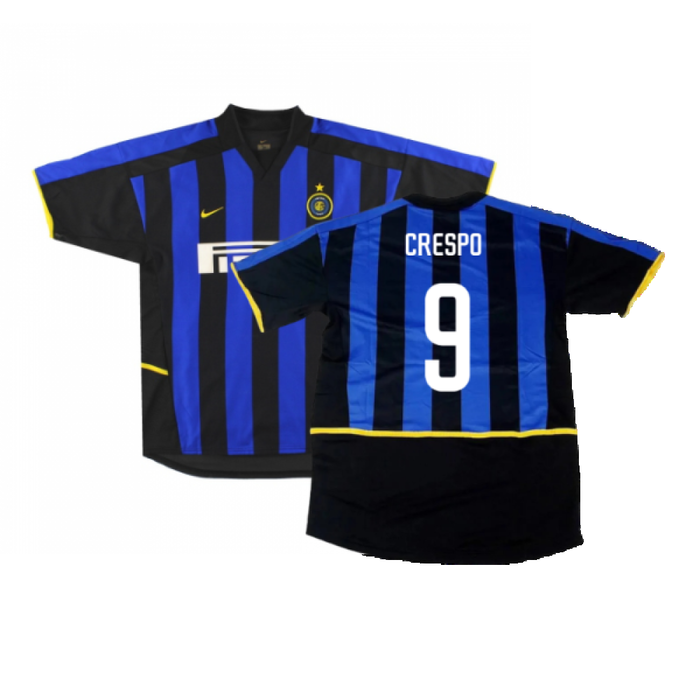 Inter Milan 2002-03 Home Shirt (Very Good) (Crespo 9)