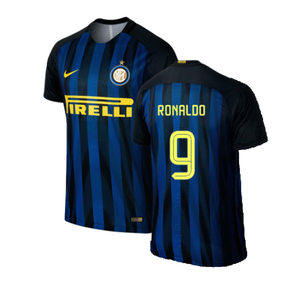 Inter Milan 2016-17 Home Shirt (S) (Excellent) (Ronaldo 9)_0