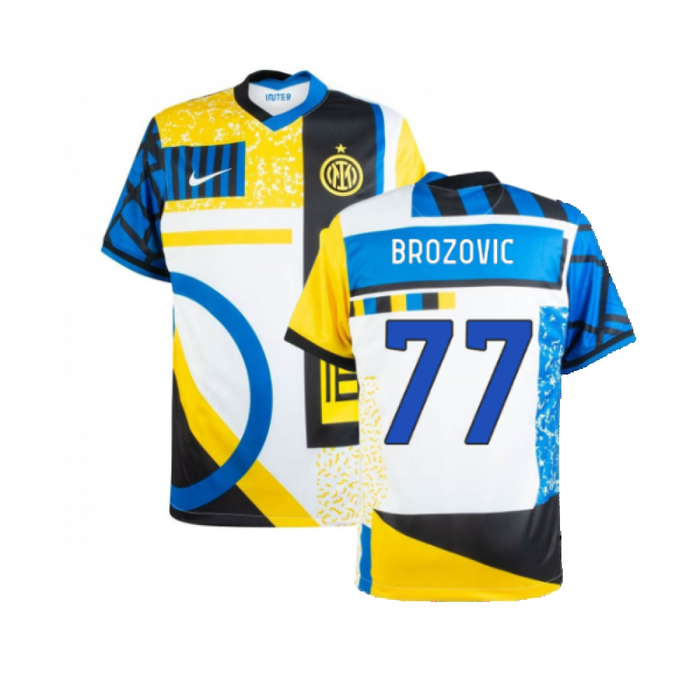 Inter Milan 2020-21 Fourth Shirt (L) (BROZOVIC 77) (Excellent)