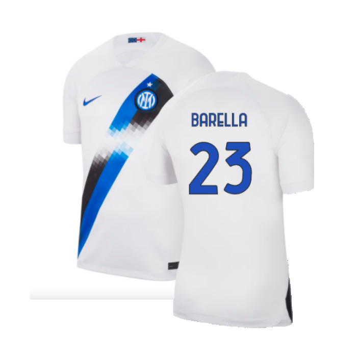 Inter Milan 2023-24 Away Shirt (Sponsorless) (M) (Barella 23) (BNWT)