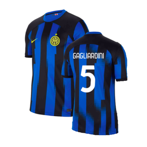 Inter Milan 2023-24 Home Shirt (SB) (Gagliardini 5) (Excellent)_0