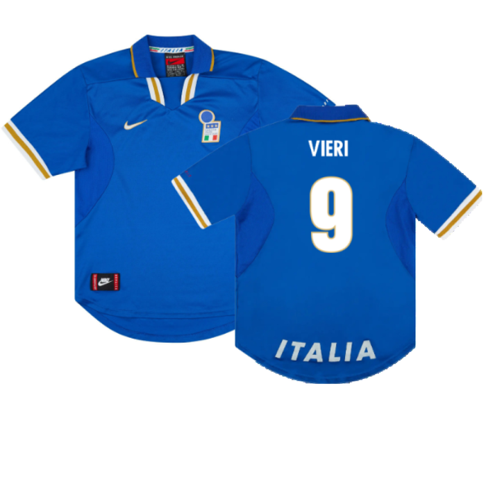 Italy 1996-97 Home Shirt (L) (Excellent) (VIERI 9)