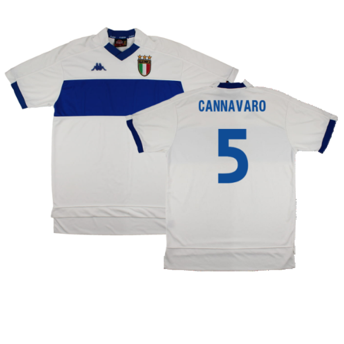 Italy 1999-00 Away Shirt (XXL) (Very Good) (CANNAVARO 5)