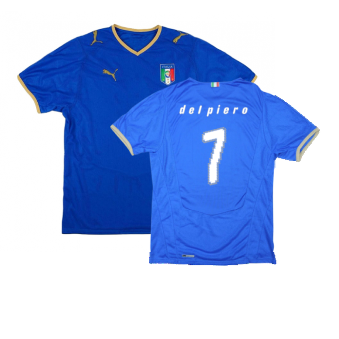 Italy 2008-09 Home Shirt (Good) (Del Piero 7)