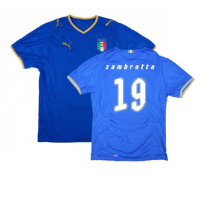 Italy 2008-09 Home Shirt (XL) (Excellent) (Zambrotta 19)_0