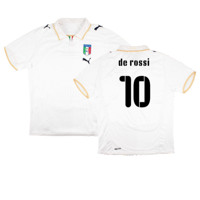 Italy 2008-09 Away Shirt (L) (Very Good) (De Rossi 10)