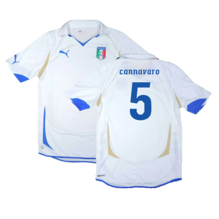 Italy 2010-11 Away Shirt (L) (Very Good) (Cannavaro 5)