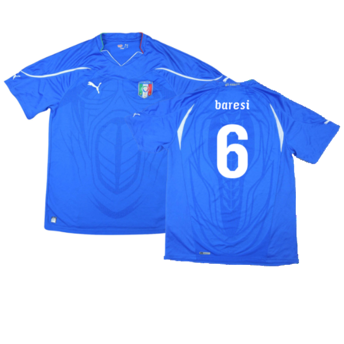 Italy 2010-11 Home Shirt (XL) (Very Good) (Baresi 6)