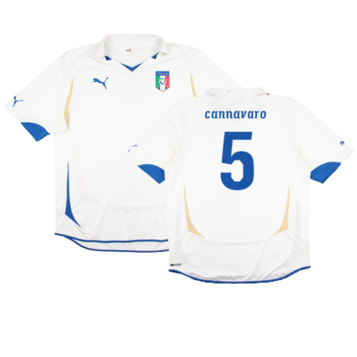 Italy 2010-12 Away Shirt (M) (Fair) (Cannavaro 5)