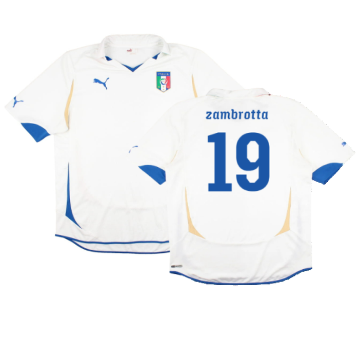 Italy 2010-12 Away Shirt (M) (Fair) (Zambrotta 19)