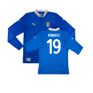 Italy 2012-13 Home Long Sleeve Shirt (S) (Fair) (Bonucci 19)_0