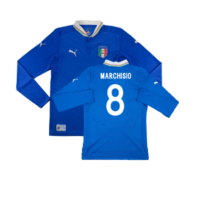 Italy 2012-13 Home Long Sleeve Shirt (S) (Fair) (Marchisio 8)