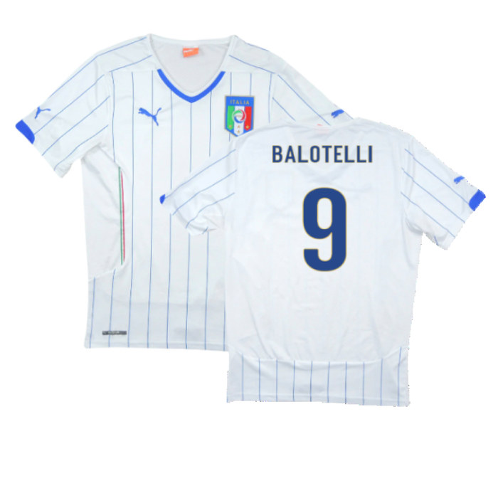 Italy 2014-16 Away Shirt (XL) (Good) (Balotelli 9)