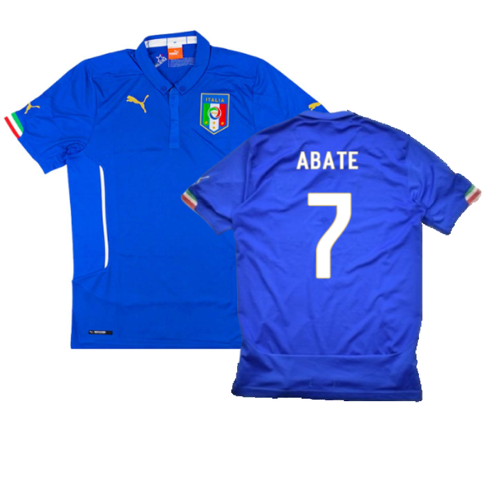 Italy 2014-16 Home Shirt (M) (Very Good) (Abate 7)